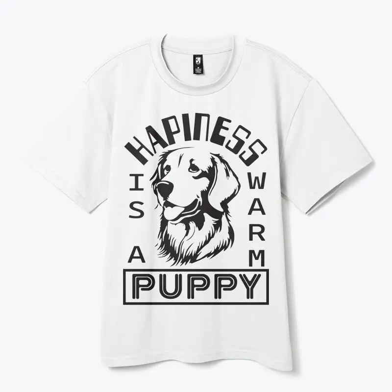 Happiness is a warm puppy design