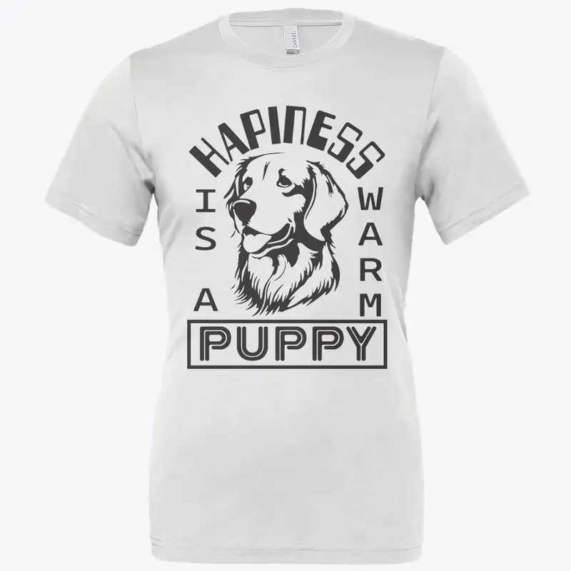 Happiness is a warm puppy design