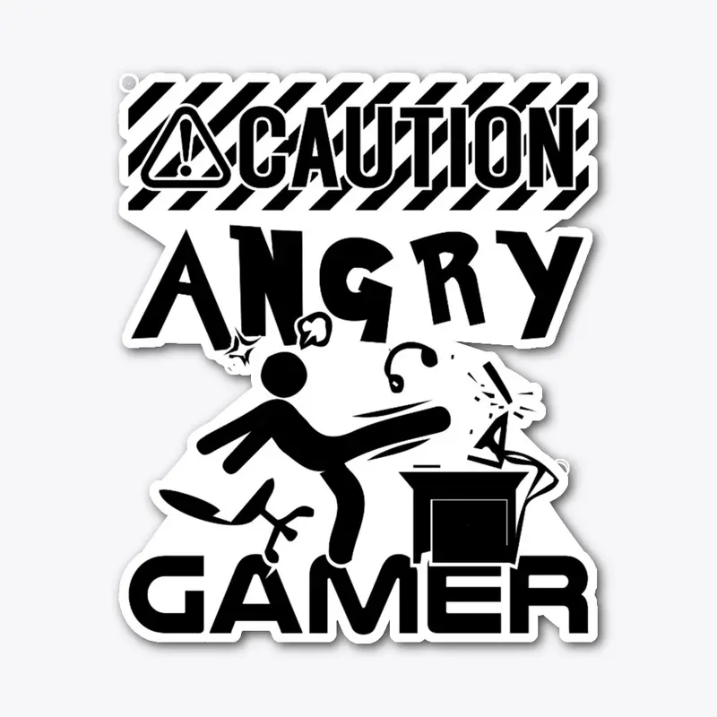 Angry gamer creative design for gamer