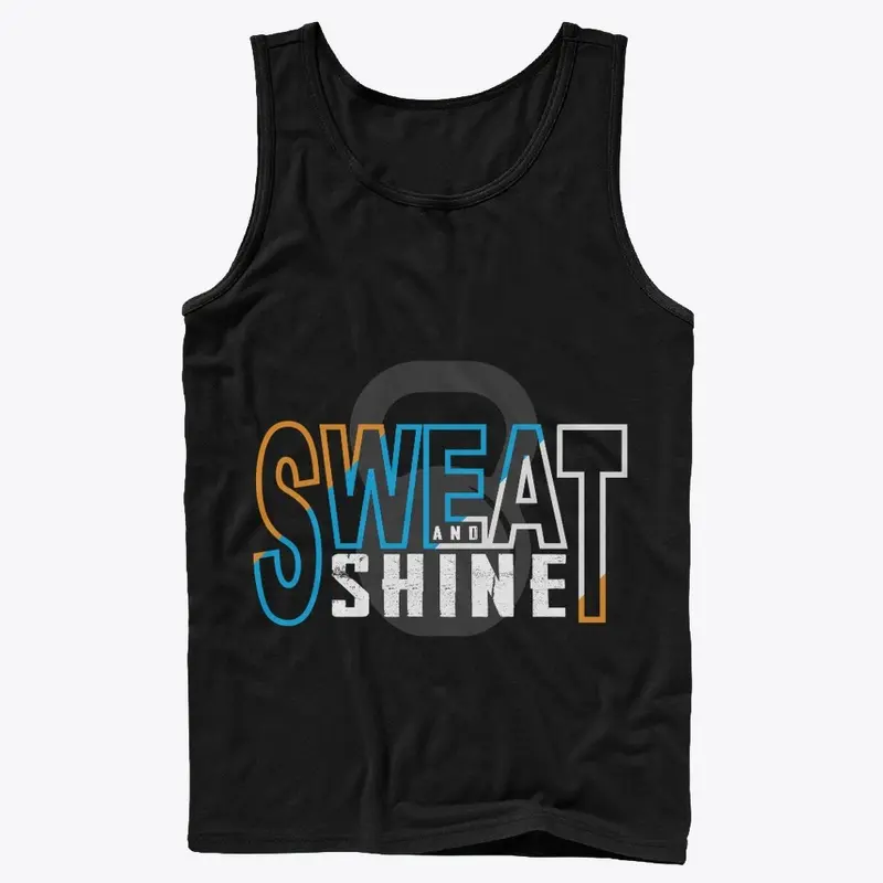 SWEAT AND SHINE FITNESS LOVERS T SHIRT 